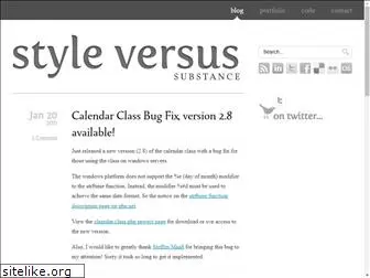 style-vs-substance.com