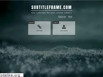 subtitleframe.com