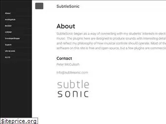 subtlesonic.com