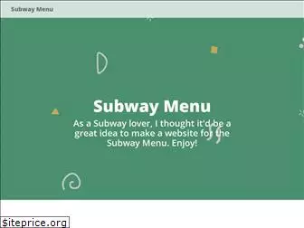 subway-menu.net