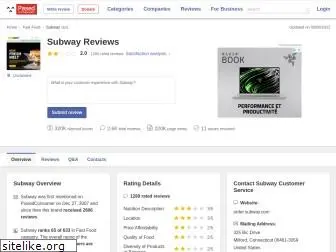 subway.pissedconsumer.com