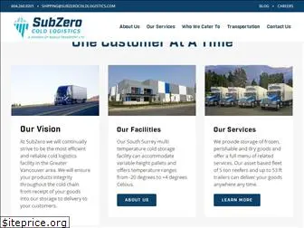 subzerocoldlogistics.com