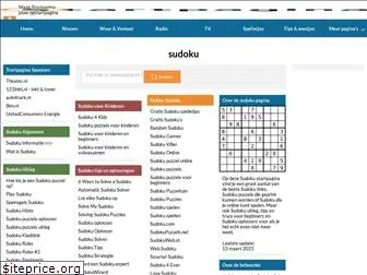 sudoku.startpagina.nl