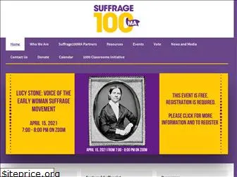 suffrage100ma.org