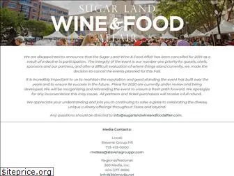 sugarlandwineandfoodaffair.com