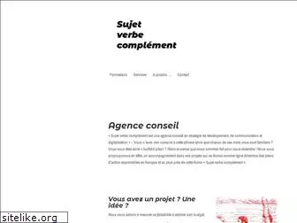 sujetverbecomplement.com