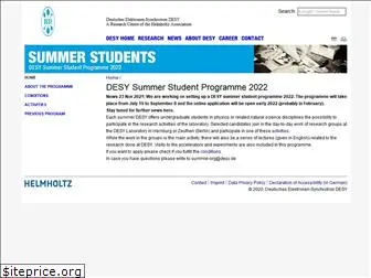 summerstudents.desy.de