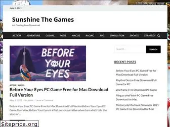 sunshinethegames.com