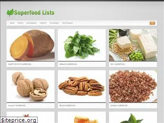 superfoodlists.com