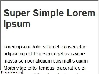 supersimpleloremipsum.com