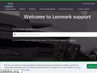 support.lexmark.com