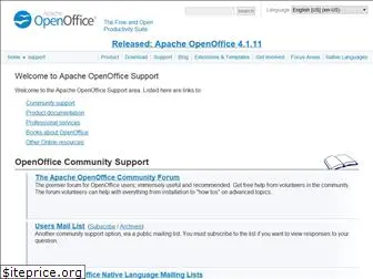 support.openoffice.org