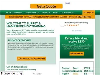 surreyandhampshirehgvtraining.co.uk