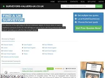 surveyors-valuers-uk.co.uk