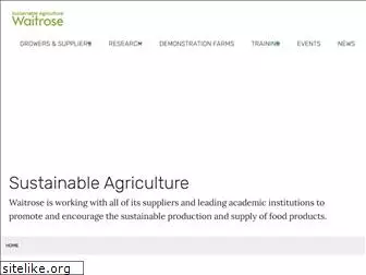 sustainableagriculturewaitrose.org