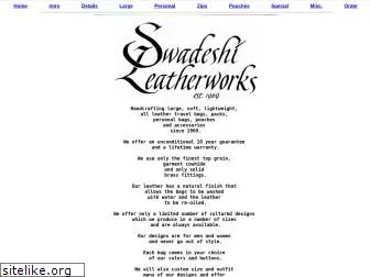 swadeshileatherworks.com