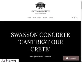 swansonconcrete.com