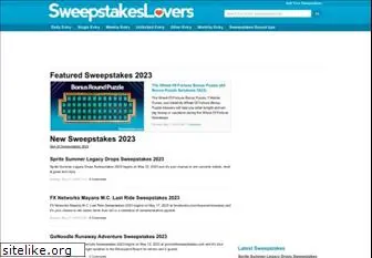 sweepstakeslovers.com