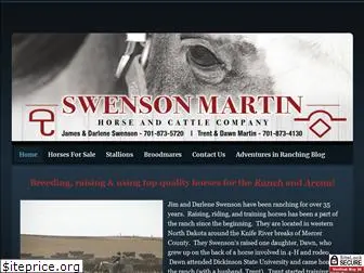 swensonmartinhorses.com