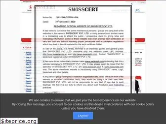 swisscert.co.in