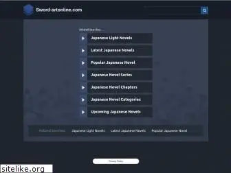 sword-artonline.com - sword art online manga online