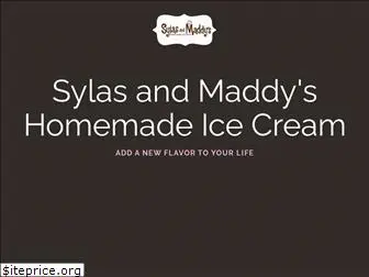 sylasandmaddysicecream.com