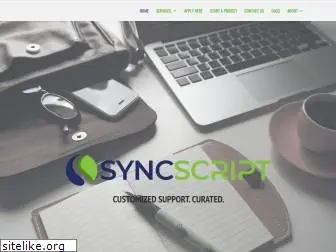 syncscript.com