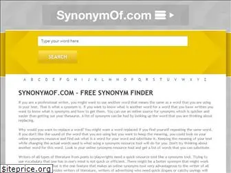 synonymof.com