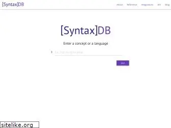 syntaxdb.com