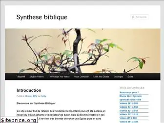synthesebiblique.com