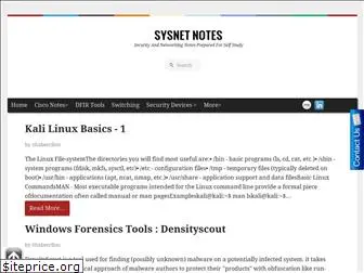 sysnetnotes.blogspot.in