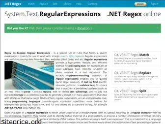 systemtextregularexpressions.com