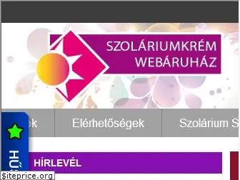 szolariumkremwebaruhaz.hu