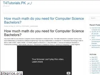 t4tutorials.pk