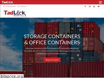 tadlockcontainerrentals.com