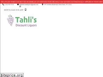 tahlisdiscountliquors.com