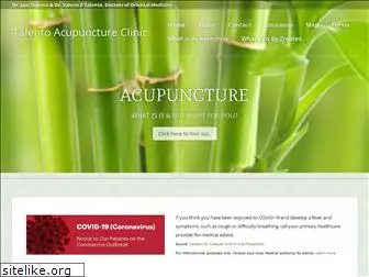 talentoacupunctureclinic.com