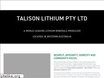 talisonlithium.com