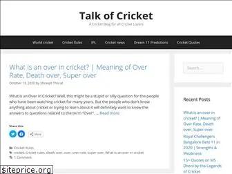 talkofcricket.com