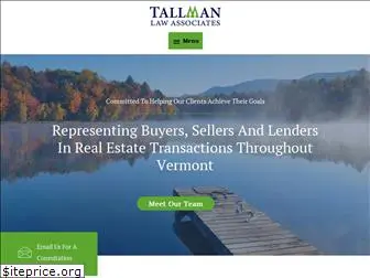 tallmanlawvt.com