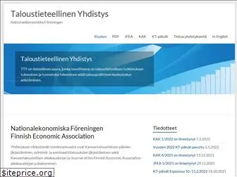 taloustieteellinenyhdistys.fi