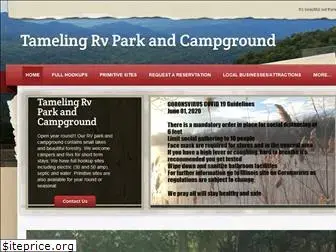 tamelingcampground.com