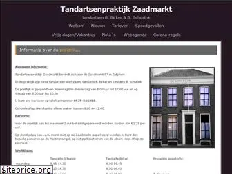 tandartsenpraktijkzaadmarkt.nl