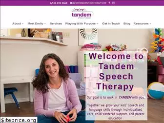 tandemspeechtherapy.com