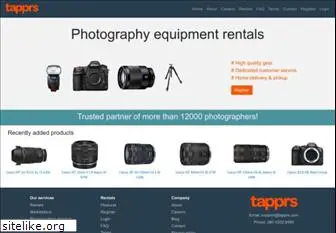tapprs camera rental