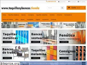 Banco para vestuario en melamina Aulamobel