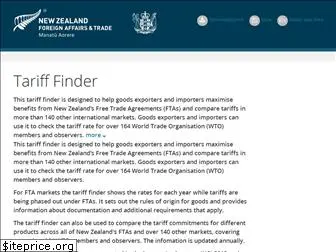 tariff-finder.govt.nz