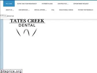 tatescreekdental.com