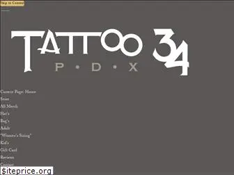 tattoo34pdx.com