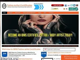 tattooartistcertificates.com